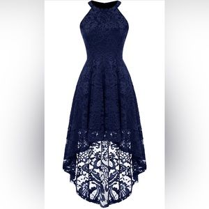 Dressystar Women's Halter Floral Lace Cocktail Party